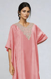 Peony Pink Marori Gota Patti & Zardozi  Embroidered Kaftan set