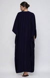 Midnight Blue  Kashidakari Embroidered Kaftan