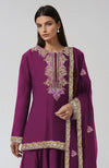 Peacock Pink Kashmiri Tilla and Resham Embroidered Sharara Set