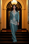 Pepper Stem Embroidered Tunic Set