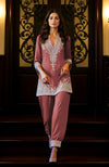 Mustard Gold Embroidered Tunic Set