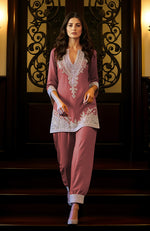 Dessert Rose Embroidered Tunic Set