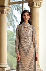 Champagne Beads and Sequin Embroidered Kurta set