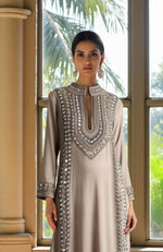 Champagne Bead and Crystal Embroidered Kurta set
