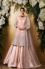 Ivory Elegance Bead & Crystal Embroidered Skirt set