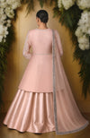 Blush Pink Elegance Bead & Crystal Embroidered Skirt set