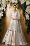 Blush Pink Elegance Bead & Crystal Embroidered Skirt set