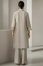 Ivory Smoke Embroidered Kurta Set