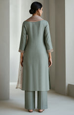 Eucalyptus Green Embroidered Kurta Set