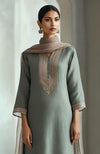 Eucalyptus Green Embroidered Kurta Set