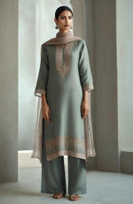 Eucalyptus Green Embroidered Kurta Set