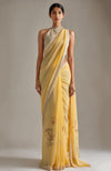 Blush Pink  Saree with Embroidered Halter Blouse