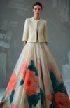 Garden Luxe Pearl Embroidered Floral Skirt Set