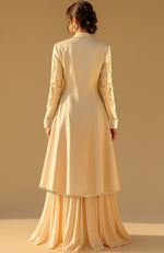 The Gilded Hour Jacket Set – Golden Nude