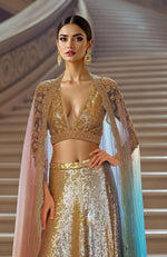 Aurora Royale Sequin Embroidered Lehenga Set with Cape