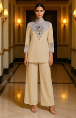 Ivory Royale Crystal Embroidered Ensemble