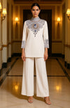 Ivory Royale Crystal Embroidered Ensemble