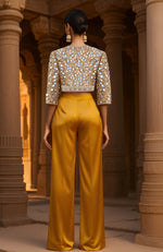Amber Mirror Shimmer Jacket Set – Jalwa Collection