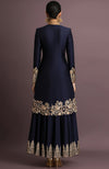 Ruhani Embroidered Midnight Navy Jacket Set