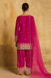 Gulbahaar Rani Pink Kashmiri Tilla Farshi Set