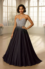 NAIRA- Black Crystal Embroidered Gown