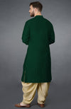 Bottle Green Pintuck Kurta Set