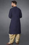 Eclipse Blue Pintuck Kurta Set