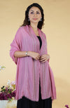 Withered Rose Astral Hand Embroidered Pure Cashmere Stole
