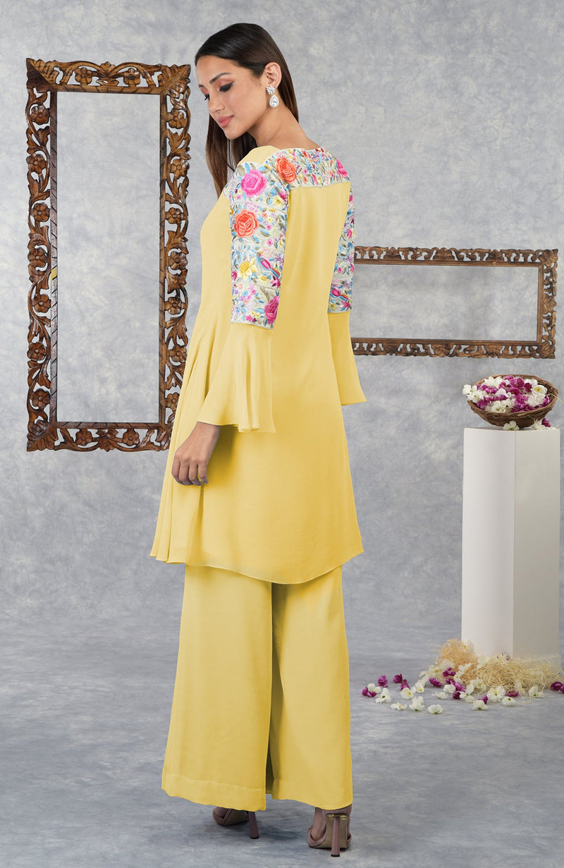 Sunshine Parsi Gara Embroidered Kurta Set