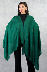 Ira Emerald Twinkle Swarovski Pure Cashmere Stole