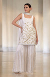 Rose Gold Hand Embroidered Sharara Set