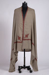 Toosh Colour Sozni Hand Embroidered Pure Pashmina Long Shawl