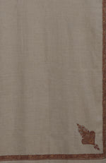 Toosh Colour Sozni Hand Embroidered Pure Pashmina Long Shawl