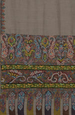 Toosh Colour Pure Pashmina Masterpiece  Sozni Jamawar Hand Embroidered Long Shawl