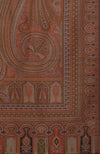 Beige Antique Jamawar Paisley Handcrafted Pure Pashmina Long Shawl