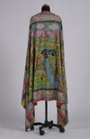 Multi-colour Shikargah Kalamkari and Sozni Hand Embroidered Pure Pashmina Shawl