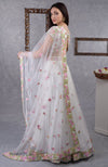 Pearl White Resham Embroidered Lehenga Set With Dupatta