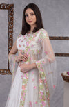 Pearl White Resham Embroidered Lehenga Set With Dupatta