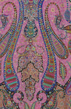 Multi-colour Kalamkari and Sozni Hand Embroidered Pure Pashmina Shawl