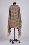 Toosh Colour Kalamkari and Sozni Hand Embroidered Pure Pashmina Shawl