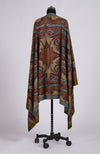Bottle Green Kalamkari and Sozni Hand Embroidered Pure Pashmina Shawl