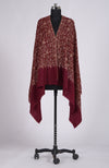 Maroon Sozni Hand Embroidered Pure Pashmina Shawl