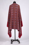 Red Sozni Hand Embroidered Pure Pashmina Shawl