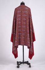Red Sozni Hand Embroidered Pure Pashmina Shawl