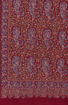 Red Sozni Hand Embroidered Pure Pashmina Shawl