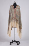 Pashmina White Sozni Hand Embroidered Pure Pashmina Shawl