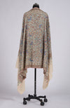 Pashmina White Sozni Hand Embroidered Pure Pashmina Shawl