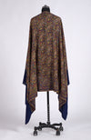 Navy Blue Sozni Jamawar Hand Embroidered Pure Pashmina Shawl