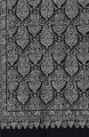 Black Sozni Jamawar Hand Embroidered Pure Pashmina Shawl