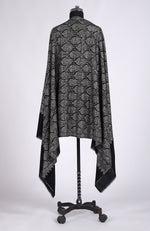 Black Sozni Jamawar Hand Embroidered Pure Pashmina Shawl